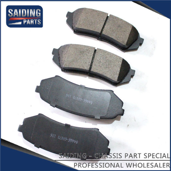 Saiding Genuine Auto Parts 04466-60070 Ceramic Brake Pads for Toyota Land Cruiser 01/1998-08/2007 Fzj100 Hdj100 Uzj100 1fzfe 2uzfe 1hdfte