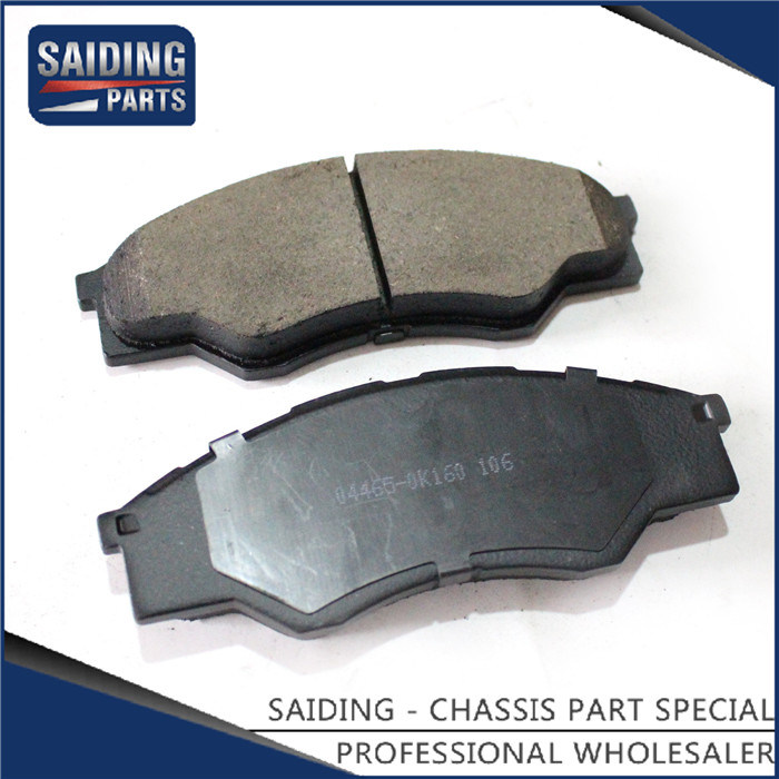 Saiding Genuine Auto Parts 04465-0K160 Ceramic Brake Pads for Toyota Hilux 07/2011 Kun15 2kdftv