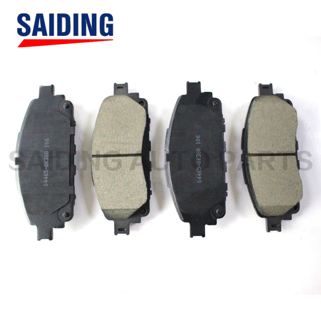 Saiding Auto Parts Semi Metal Front Brake Pads 04465-0K380 for Toyota Hilux 1grfe Ggn120